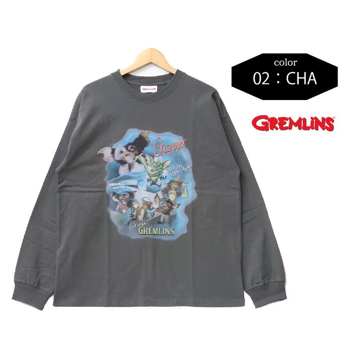 GREMLINES グレムリン コラージュプリント 長袖Tシャツ 長T ロンT 