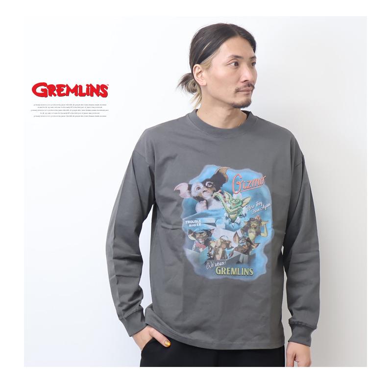 GREMLINES グレムリン コラージュプリント 長袖Tシャツ 長T ロン