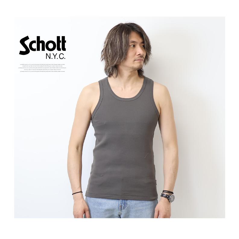Schott N.Y.C（ショット） Schott パック入り タンクトップ 無地