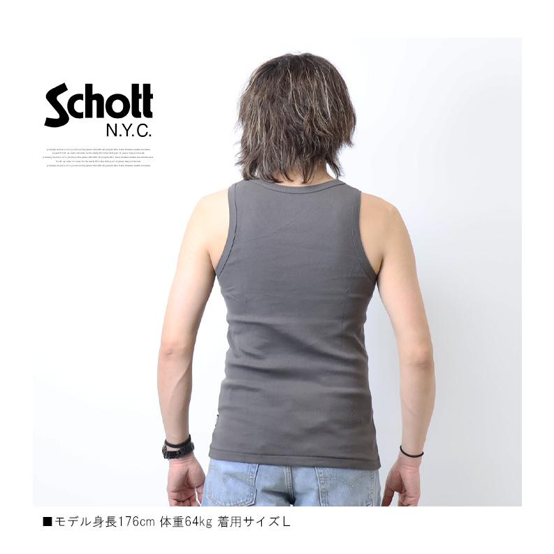 Schott N.Y.C（ショット） Schott パック入り タンクトップ 無地