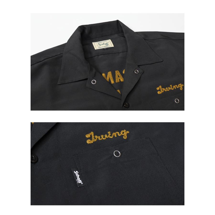 Schott N.Y.C ショット 刺繍 半袖 ワークシャツ 開襟シャツ Schott N.Y.C ショット 刺繍 半袖 ワークシャツ 開襟シャツ