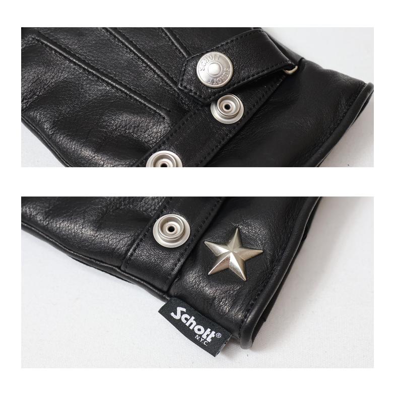 Schott N.Y.C ショット ワンスター ウインターグローブ 革手袋 Schott N.Y.C ショット ワンスター ウインターグローブ 革手袋