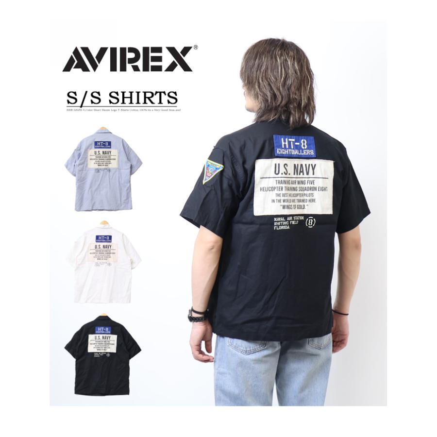 AVIREX アヴィレックス 綿麻素材 半袖シャツ メンズ AVIREX アヴィレックス 綿麻素材 半袖シャツ メンズ