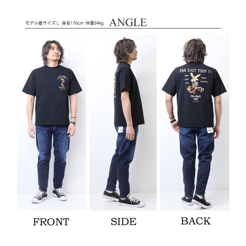 AVIREX アヴィレックス スカ エンブロイダリー 半袖Tシャツ 刺繍 AVIREX アヴィレックス スカ エンブロイダリー 半袖Tシャツ 刺繍