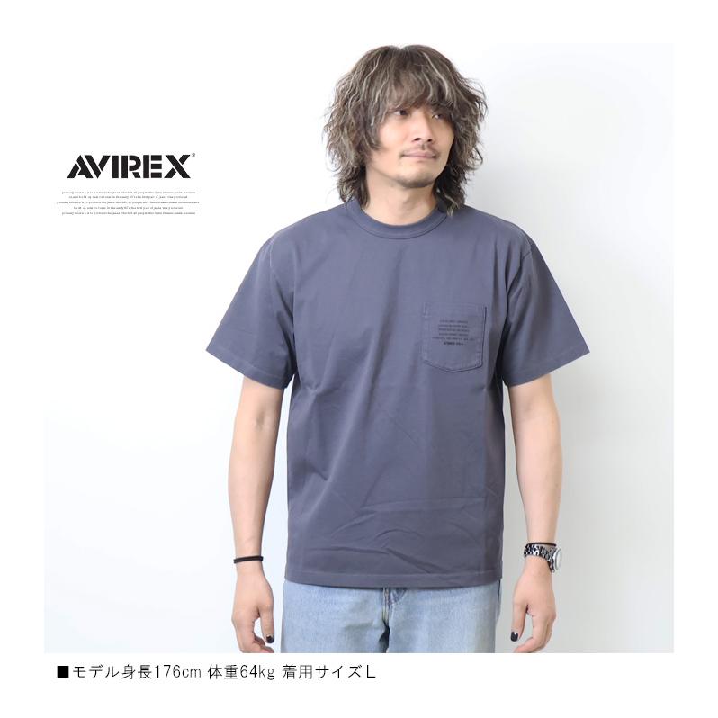 AVIREX アヴィレックス ミリタリー ステンシルプリント 半袖T AVIREX アヴィレックス ミリタリー ステンシルプリント 半袖T