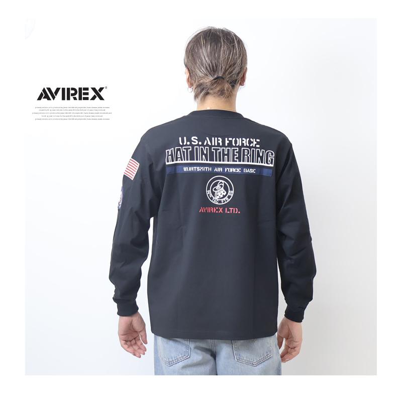 AVIREX（アヴィレックス） 長袖Tシャツ HAT IN THE RING メンズ ロンT