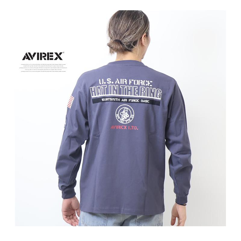 AVIREX（アヴィレックス） 長袖Tシャツ HAT IN THE RING メンズ ロンT