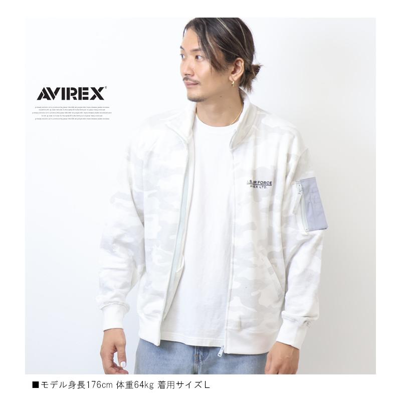 AVIREX アヴィレックス ステンシル スタンドジップジャケット AVIREX アヴィレックス ステンシル スタンドジップジャケット