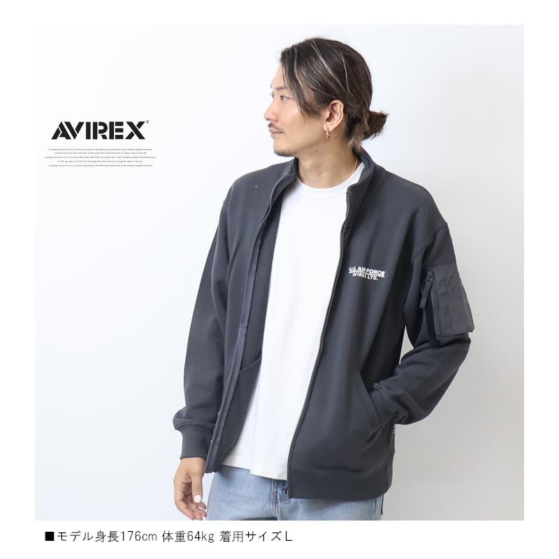 AVIREX アヴィレックス ステンシル スタンドジップジャケット AVIREX アヴィレックス ステンシル スタンドジップジャケット