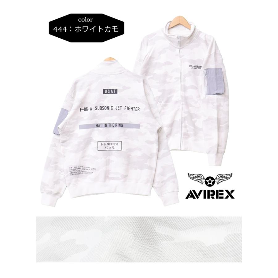 AVIREX アヴィレックス ステンシル スタンドジップジャケット AVIREX アヴィレックス ステンシル スタンドジップジャケット