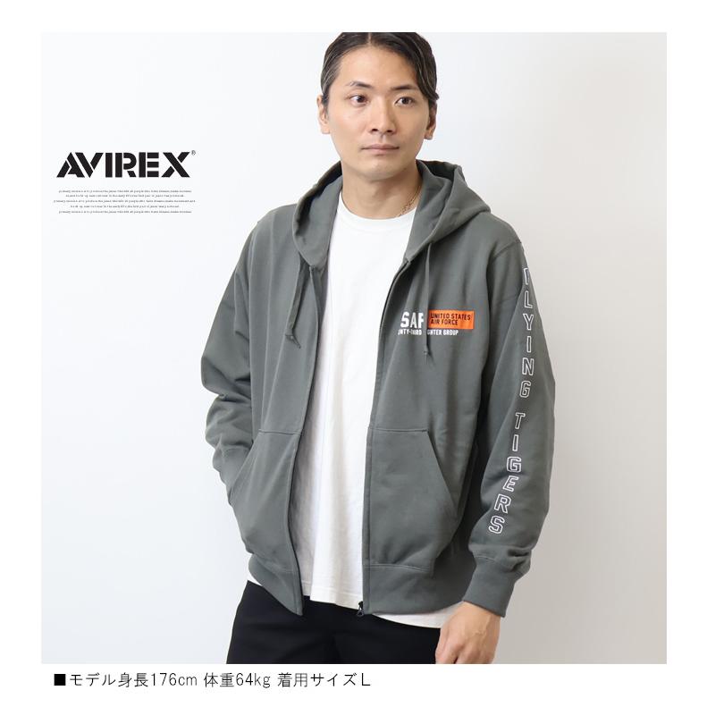 AVIREX（アヴィレックス） シーチングパッチド スウェットジップ