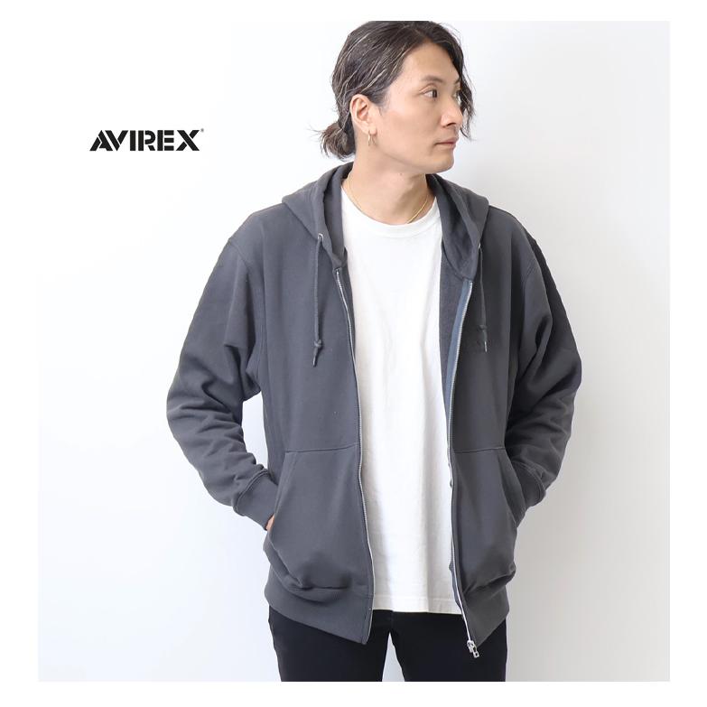 AVIREX アヴィレックス 同色刺繍 バーシティロゴ スウェット AVIREX アヴィレックス 同色刺繍 バーシティロゴ スウェット