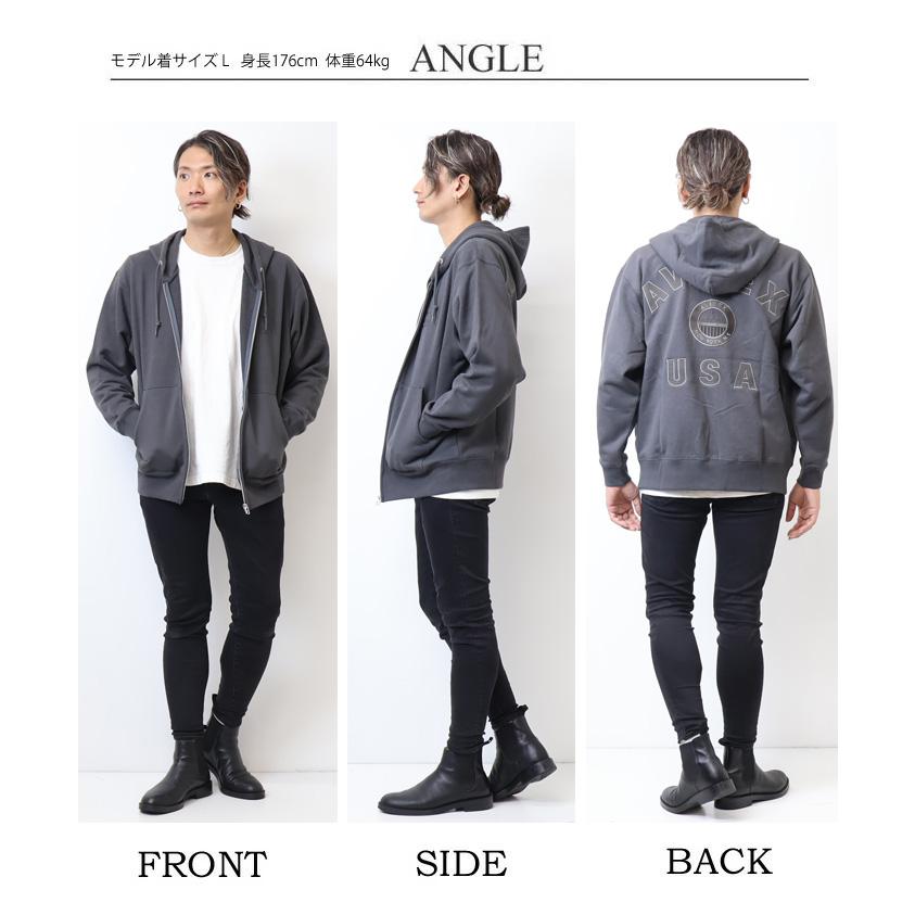 AVIREX アヴィレックス 同色刺繍 バーシティロゴ スウェット AVIREX アヴィレックス 同色刺繍 バーシティロゴ スウェット