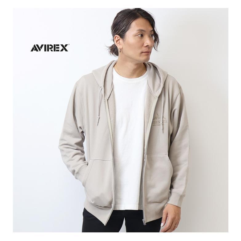AVIREX アヴィレックス 同色刺繍 バーシティロゴ スウェット AVIREX アヴィレックス 同色刺繍 バーシティロゴ スウェット