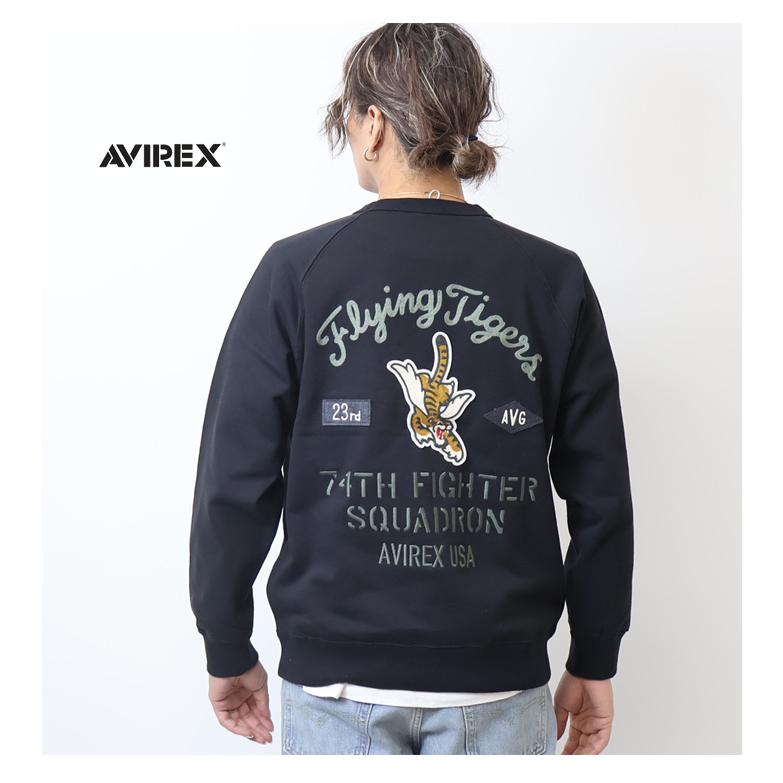 AVIREX アヴィレックス フライングタイガース クルーネック AVIREX アヴィレックス フライングタイガース クルーネック