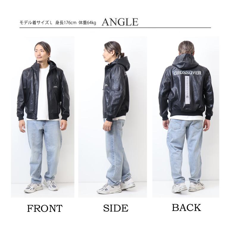 AVIREX アヴィレックス レザー CWU パーカー CROSSOVER レザー AVIREX アヴィレックス レザー CWU パーカー CROSSOVER レザー