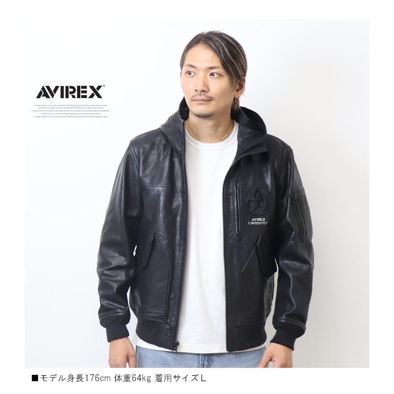 AVIREX アヴィレックス レザー CWU パーカー CROSSOVER レザー AVIREX アヴィレックス レザー CWU パーカー CROSSOVER レザー