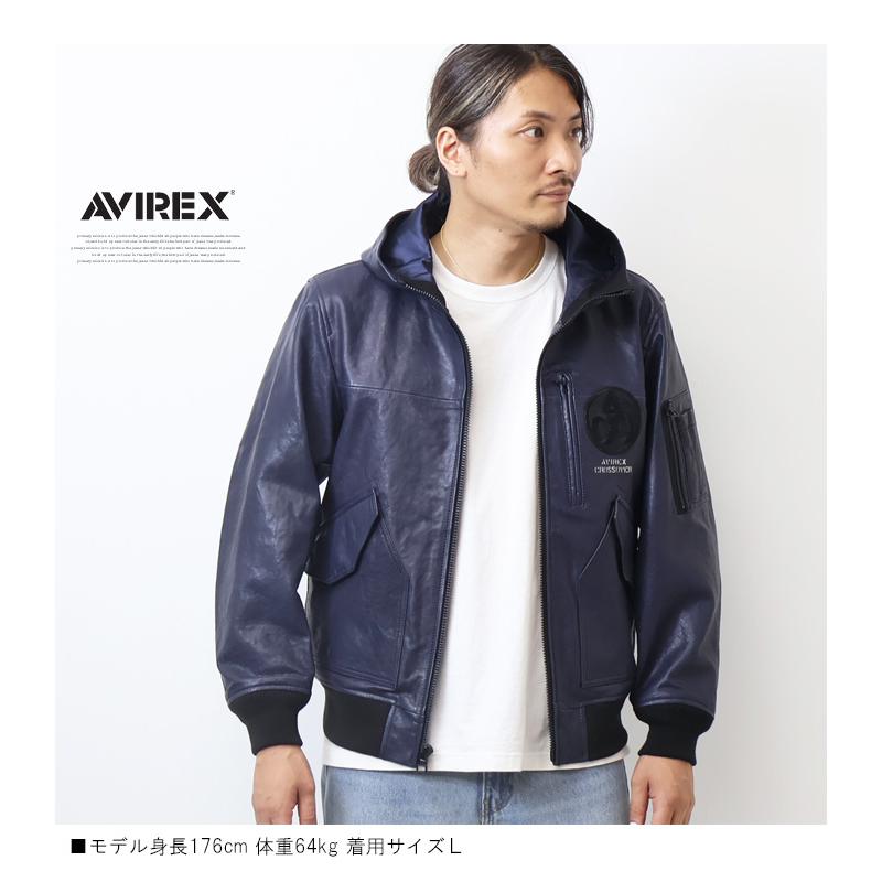 AVIREX アヴィレックス レザー CWU パーカー CROSSOVER レザー AVIREX アヴィレックス レザー CWU パーカー CROSSOVER レザー