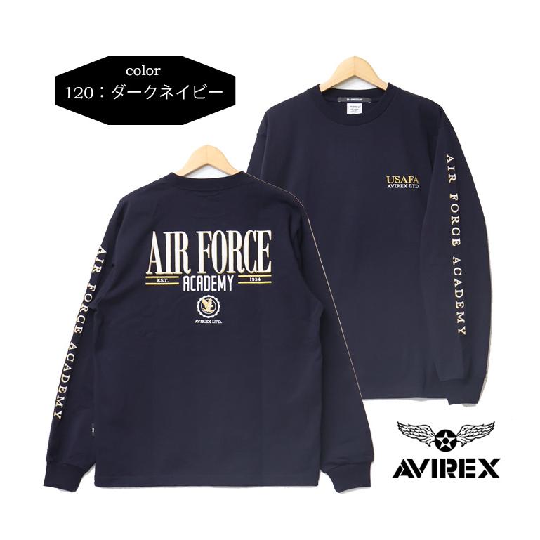 AVIREX アヴィレックス 長袖Tシャツ 刺繍 エンブロイダリー AVIREX アヴィレックス 長袖Tシャツ 刺繍 エンブロイダリー