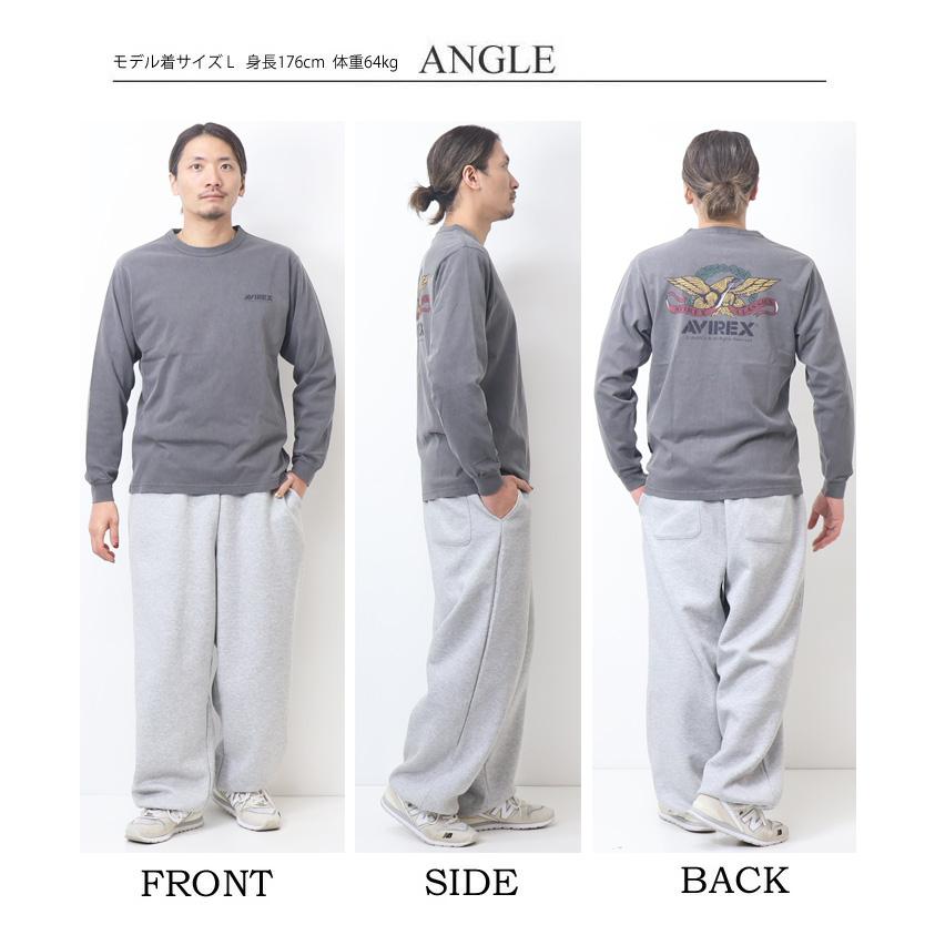 AVIREX（アヴィレックス） 長袖Tシャツ フェイドウォッシュ