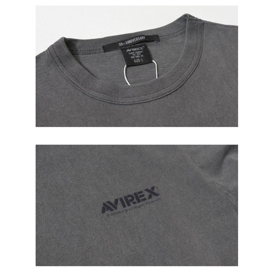 AVIREX US-NV 新品、未使用、見洗い タグ付(viewさん専用商品) AVIREX（アヴィレックス） 長袖Tシャツ フェイドウォッシュ