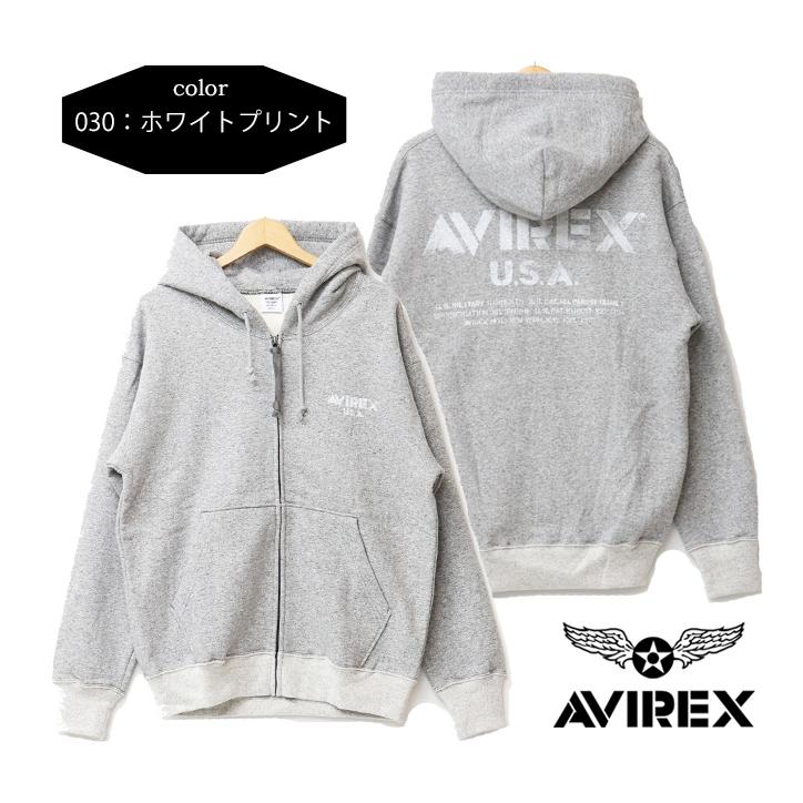 AVIREX（アヴィレックス） ヴィンテージ スウェットジップパーカー 裏