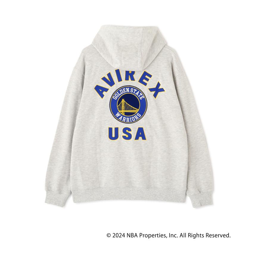 AVIREX（アヴィレックス） NBAコラボ スウェットパーカー 裏毛