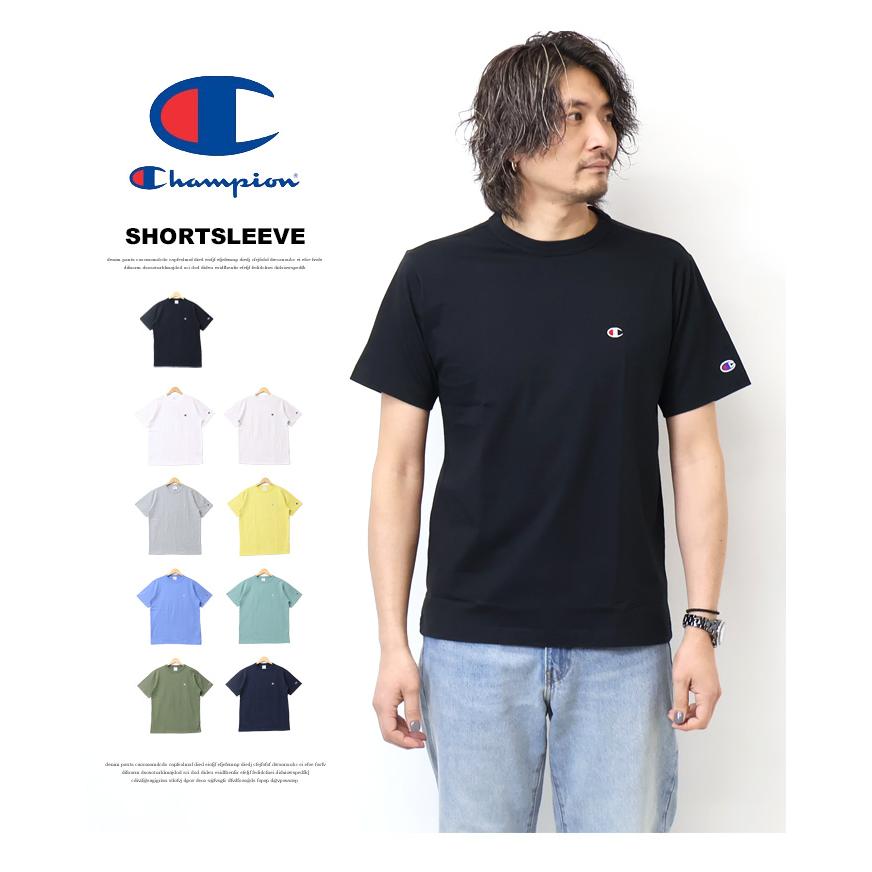 Champion チャンピオン ワンポイント 半袖Tシャツ 半T メンズ 送料無料