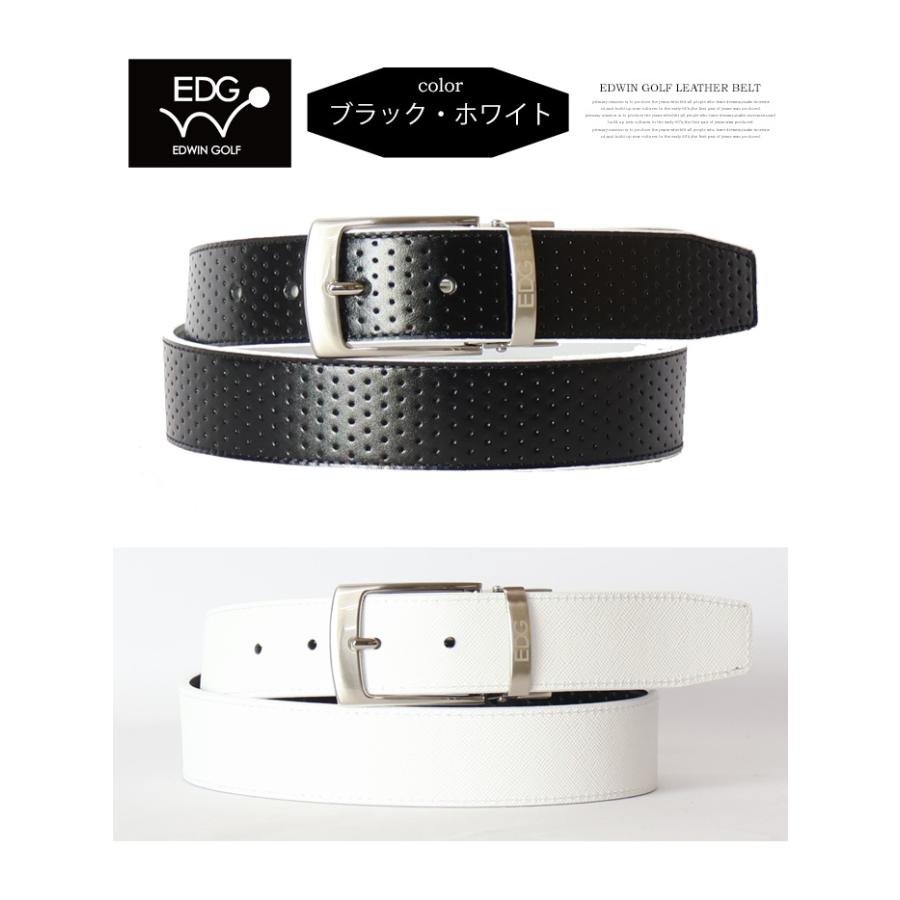 EDWIN GOLF エドウィンゴルフ リバーシブル レザーベルト メンズ