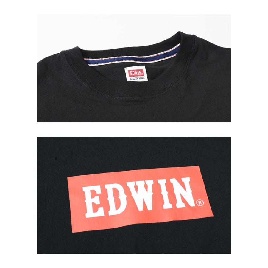 EDWIN（エドウィン） ボックスロゴプリント 半袖Tシャツ メンズ 半T