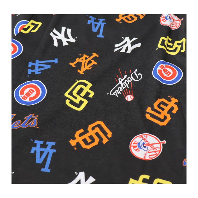 MLB メジャーリーグベースボール キッズ チームロゴ 総柄プリント 半袖