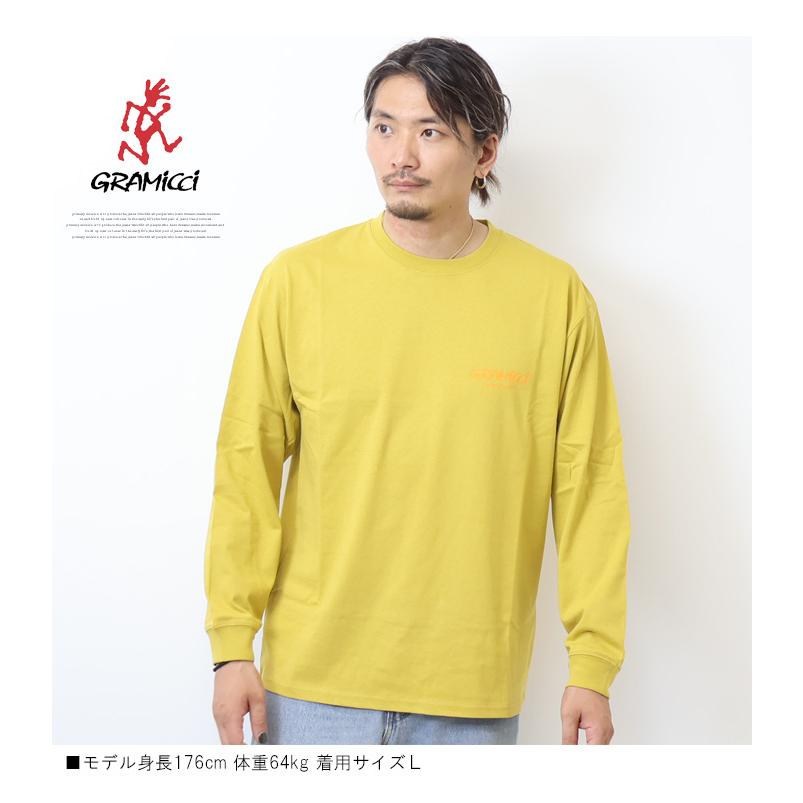 GRAMICCI グラミチ ロゴプリント 長袖Tシャツ ロンT 長T メンズ GRAMICCI グラミチ ロゴプリント 長袖Tシャツ ロンT 長T メンズ
