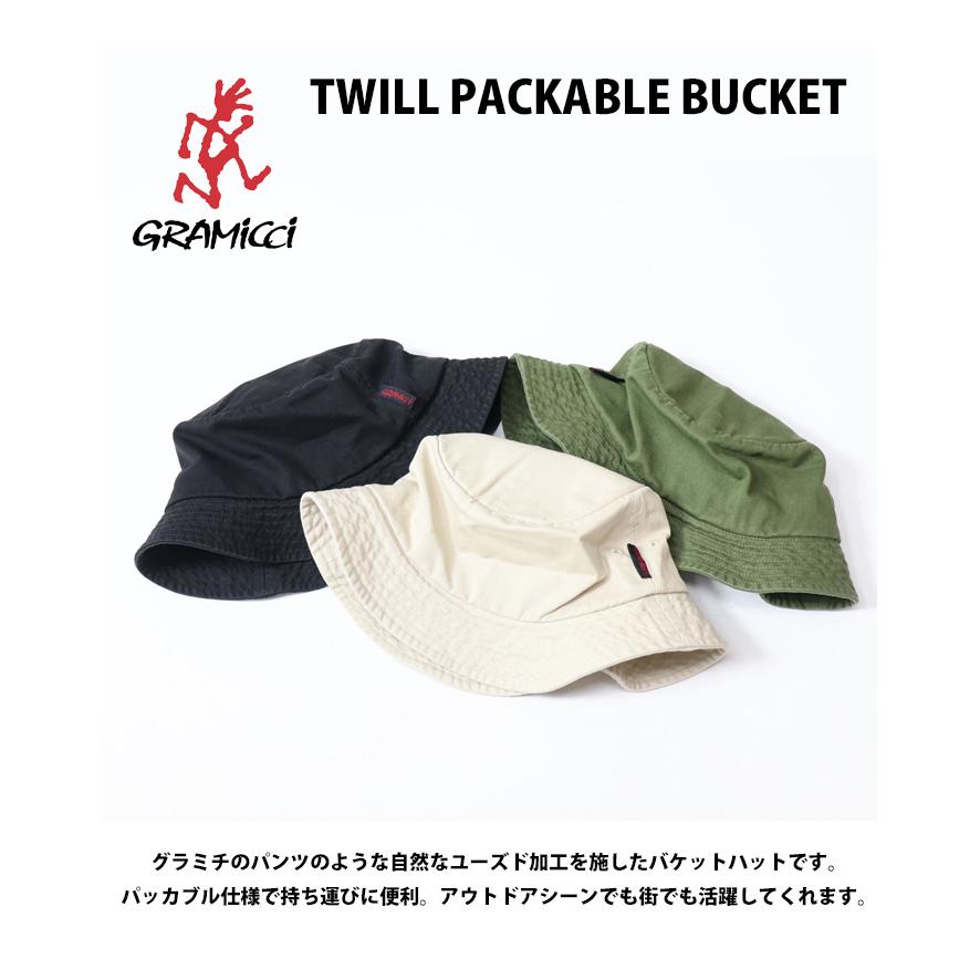 GRAMICCI F/CE BUCKET HATバケットハット GRAMICCI グラミチ ツイル パッカブル バケットハット バケハ