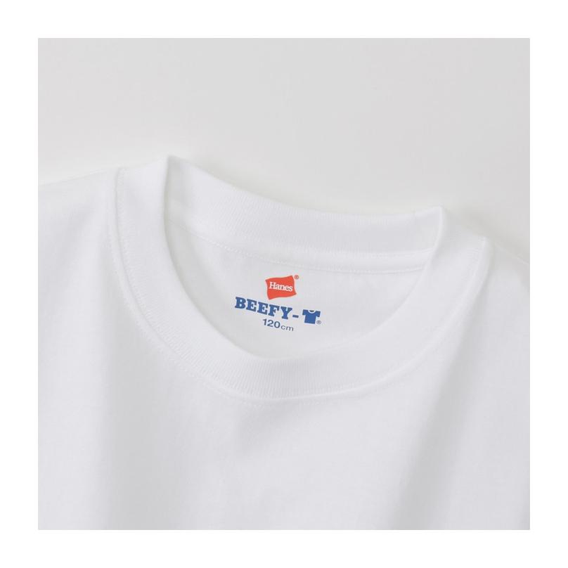Hanes（ヘインズ） BEEFY ビーフィー キッズ クルーネック 半袖Tシャツ