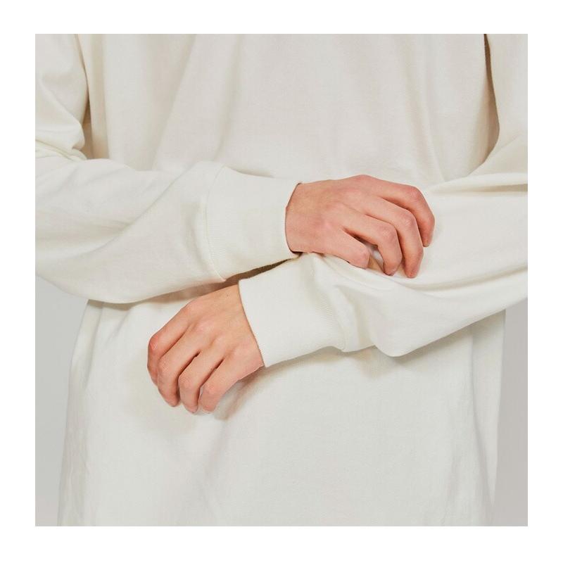 Hanes ヘインズ T-SHIRTS SHIRO クルーネック 長袖Tシャツ 白 しろ