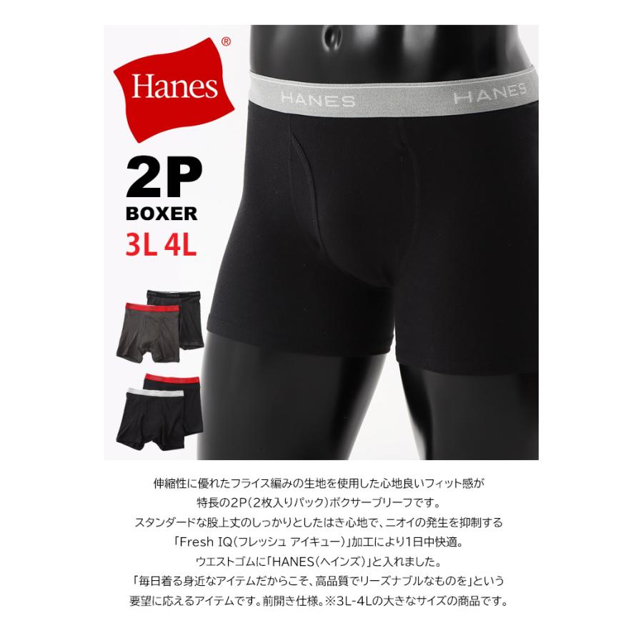 Hanes 大きいサイズ HANES ヘインズ 2枚セット ボクサーブリーフ