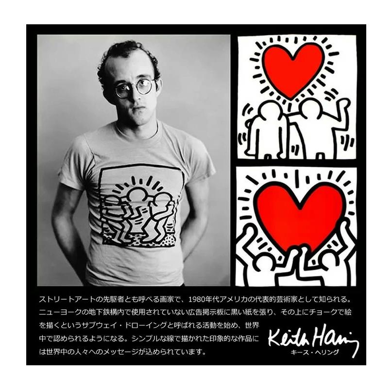 Keith Haring キースへリング プリント 半袖Tシャツ メンズ Keith Haring キースへリング プリント 半袖Tシャツ メンズ