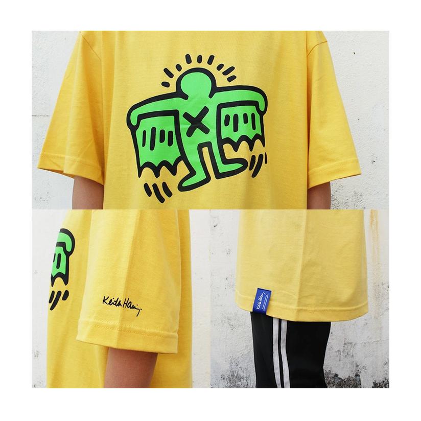 Keith Haring キースへリング プリント 半袖Tシャツ バットマン メンズ 