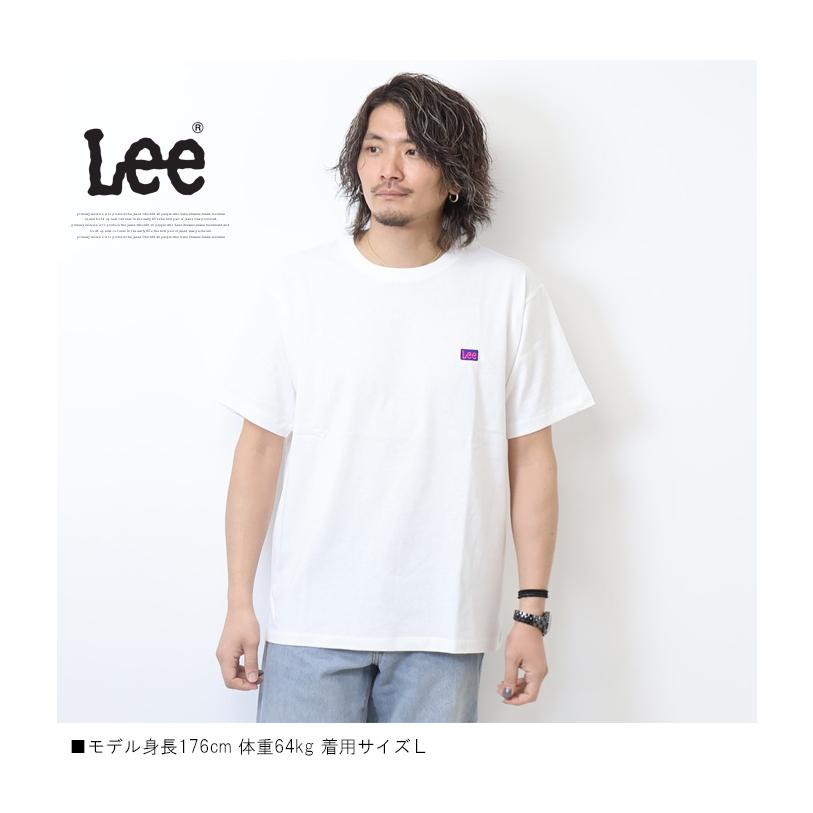 Lee（リー） ロゴ刺繍 バックプリント 半袖Tシャツ メンズ レディース 
