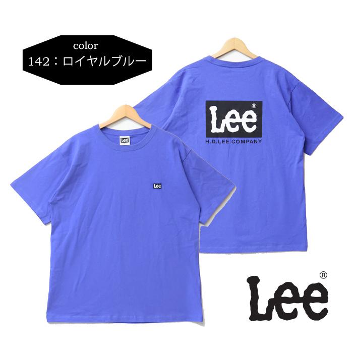 Lee（リー） ロゴ刺繍 バックプリント 半袖Tシャツ メンズ レディース