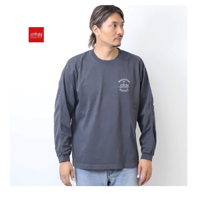Manhattan Portage（マンハッタンポーテージ） バックプリント 長袖T