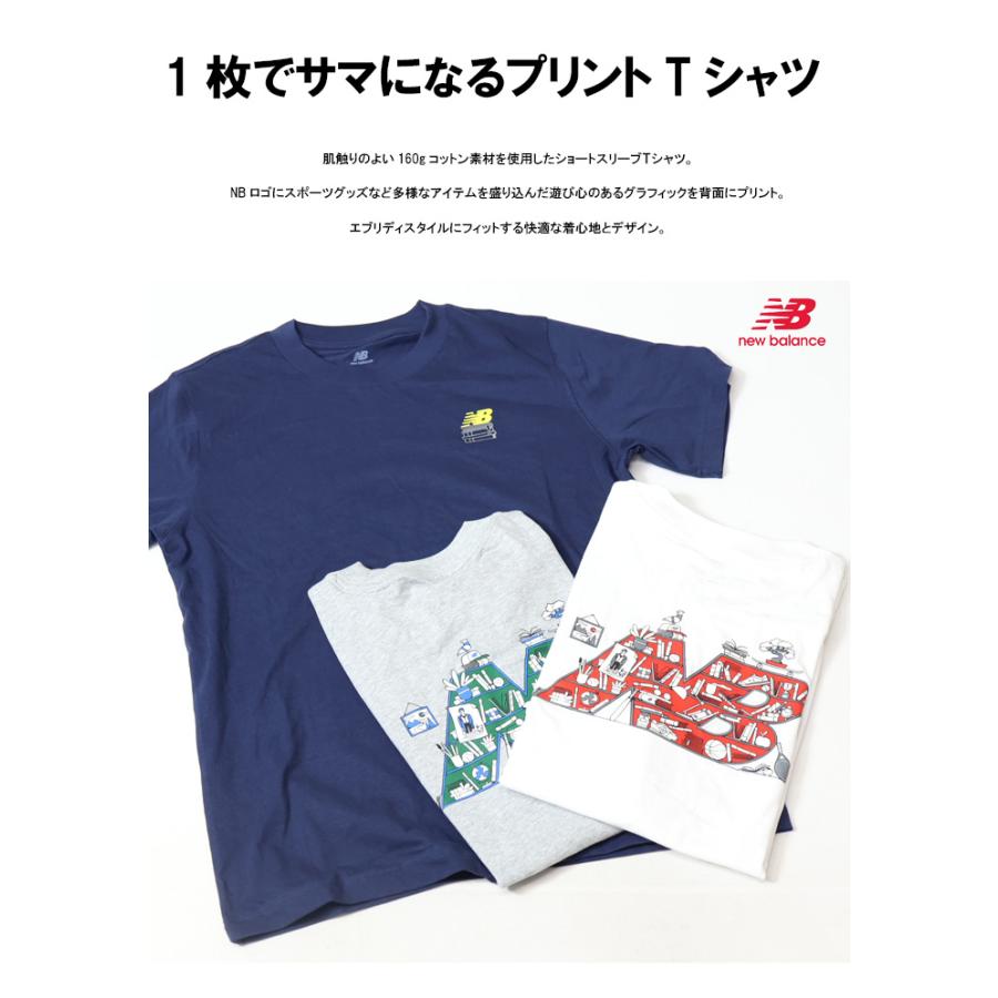 New Balance ニューバランス Bookshelf プリント 半袖Tシャツ New Balance ニューバランス Bookshelf プリント 半袖Tシャツ