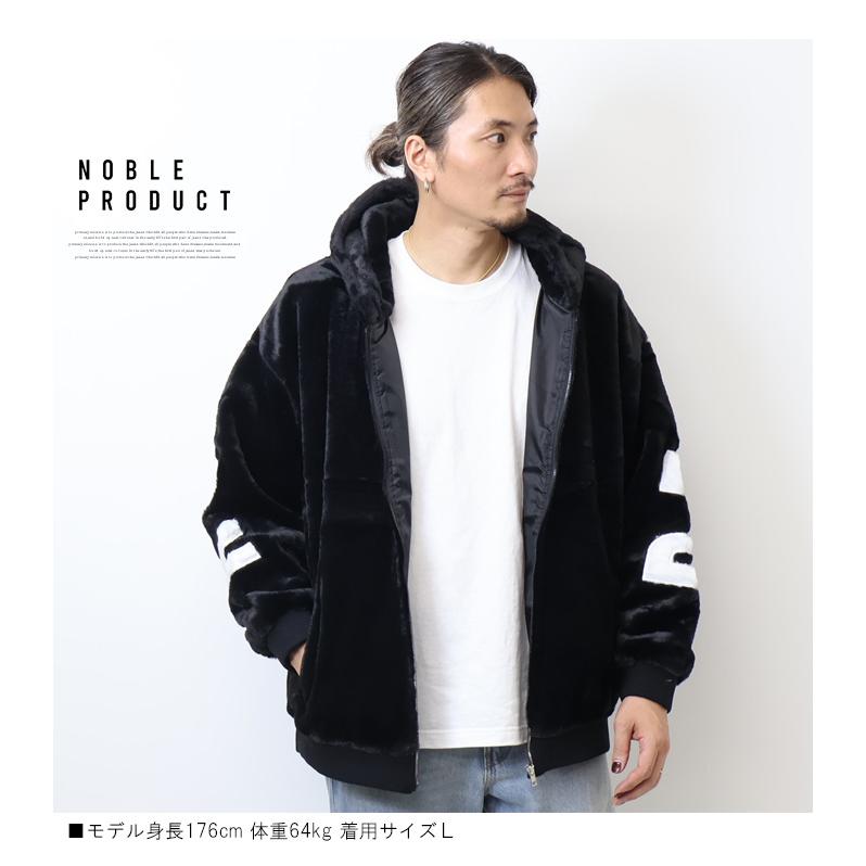 NOBLE PRODUCT（ノーブルプロダクト） バックビッグロゴ ファー