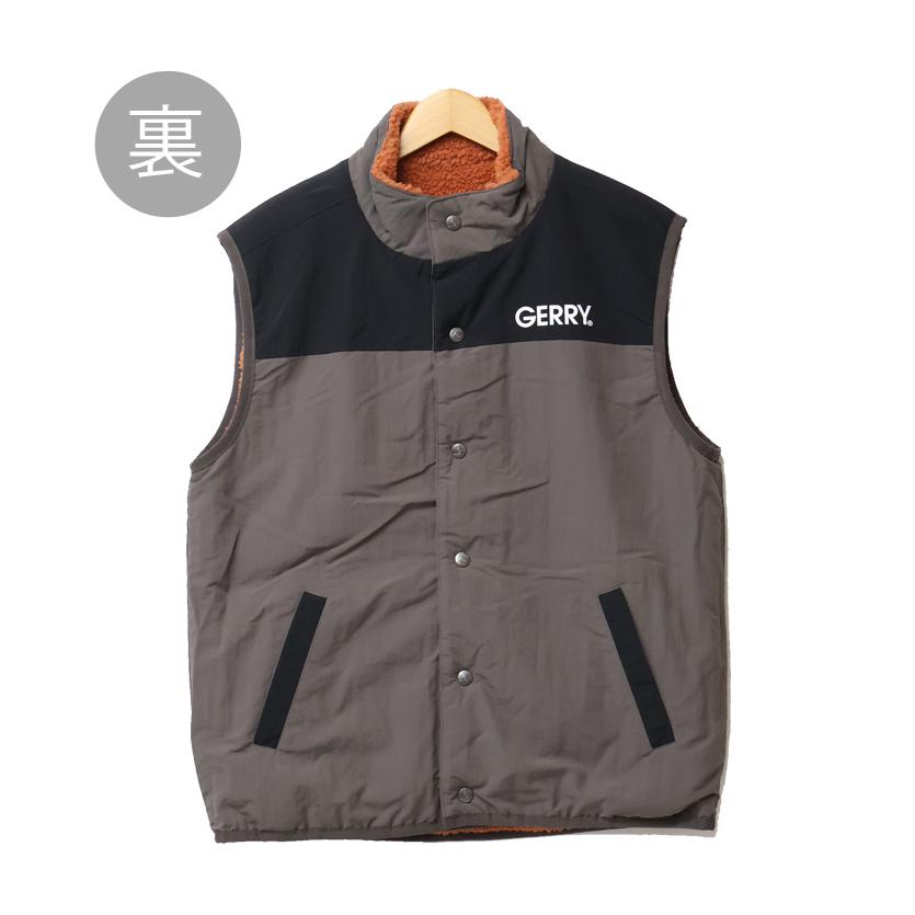 GERRY ジェリー リバーシブル ボアベスト ライトアウター メンズ