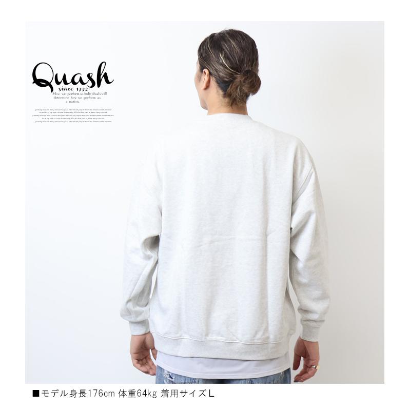 Quash クアッシュ ヘビー裏毛 フード発砲プリント スウェット
