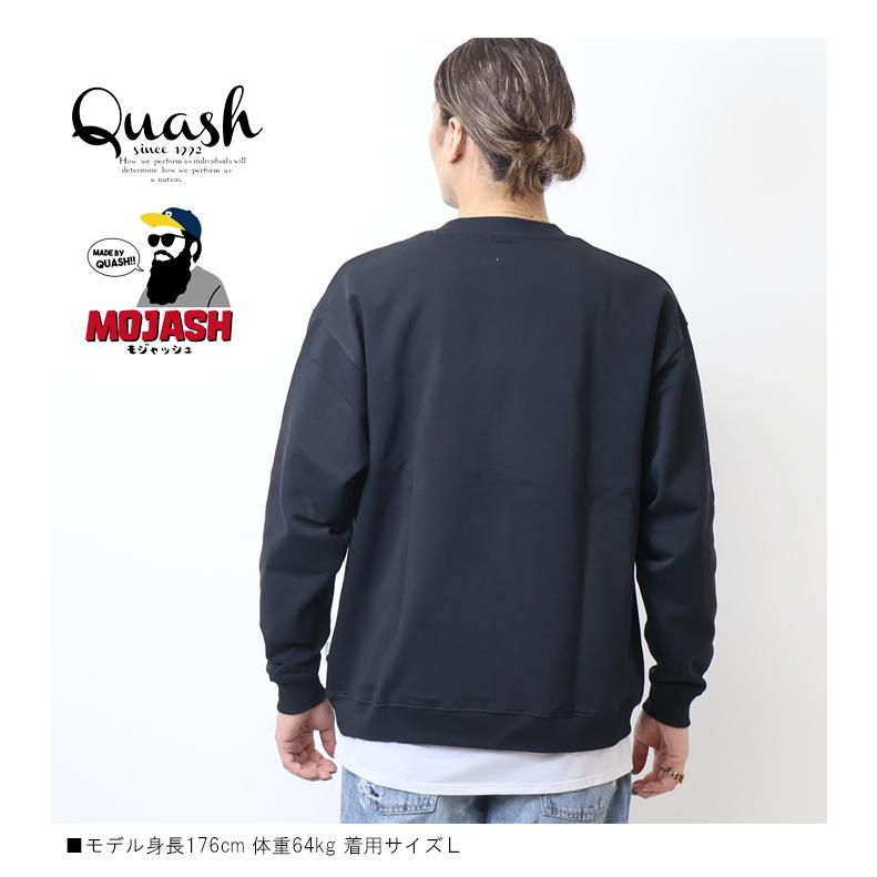 Quash クアッシュ MOJASH モジャッシュ ヘビー裏毛 ヒゲ刺繍 Quash クアッシュ MOJASH モジャッシュ ヘビー裏毛 ヒゲ刺繍