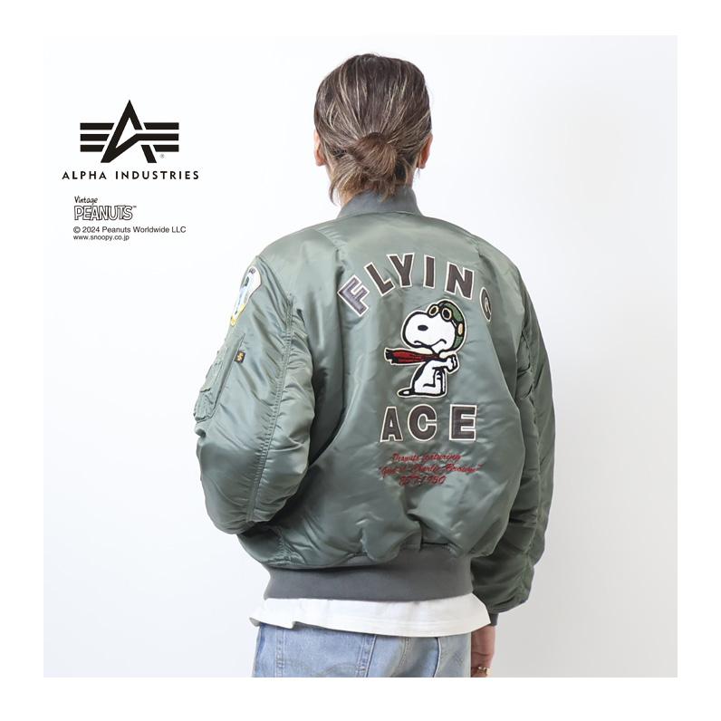 Alpha Industries ALPHA アルファ PEANUTS スヌーピーコラボ MA Alpha Industries ALPHA アルファ PEANUTS スヌーピーコラボ MA