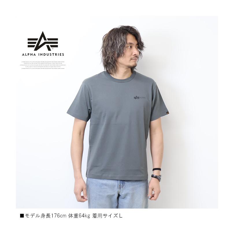 ALPHA INDUSTRIES アルファ インダストリーズ バックプリント 半袖Tシャツ 半T メンズ  TC1620｜rexone｜08