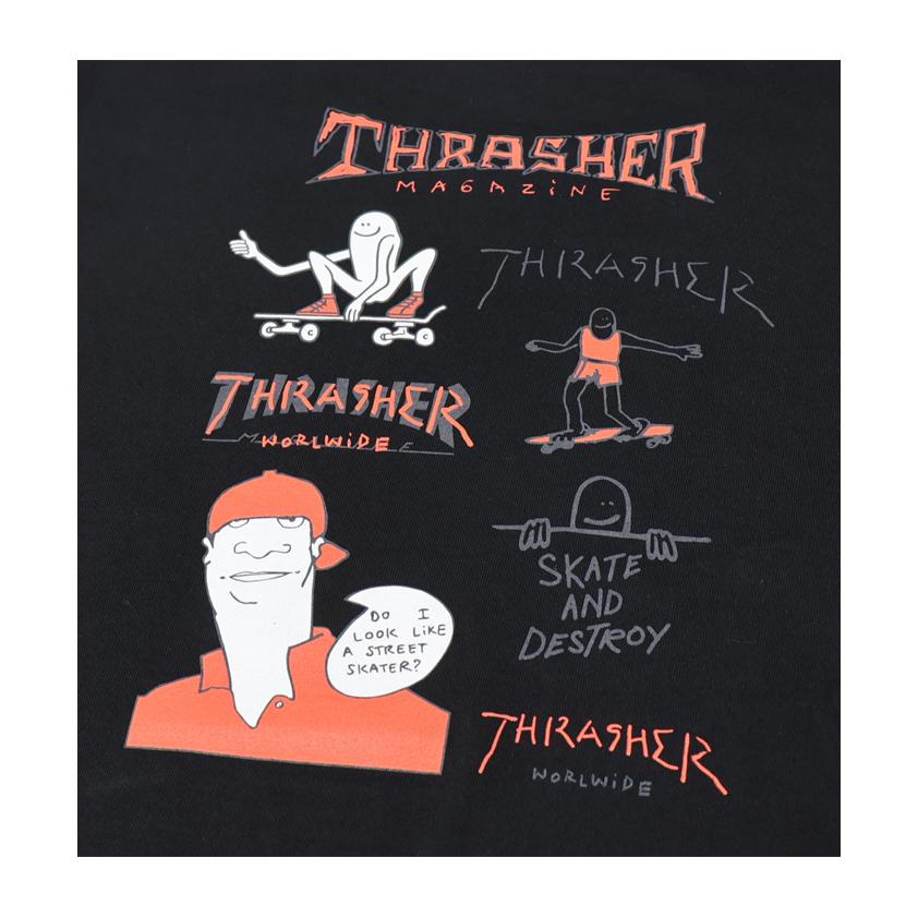 THRASHER（スラッシャー） マークゴンザレス プリント 長袖Tシャツ 長T