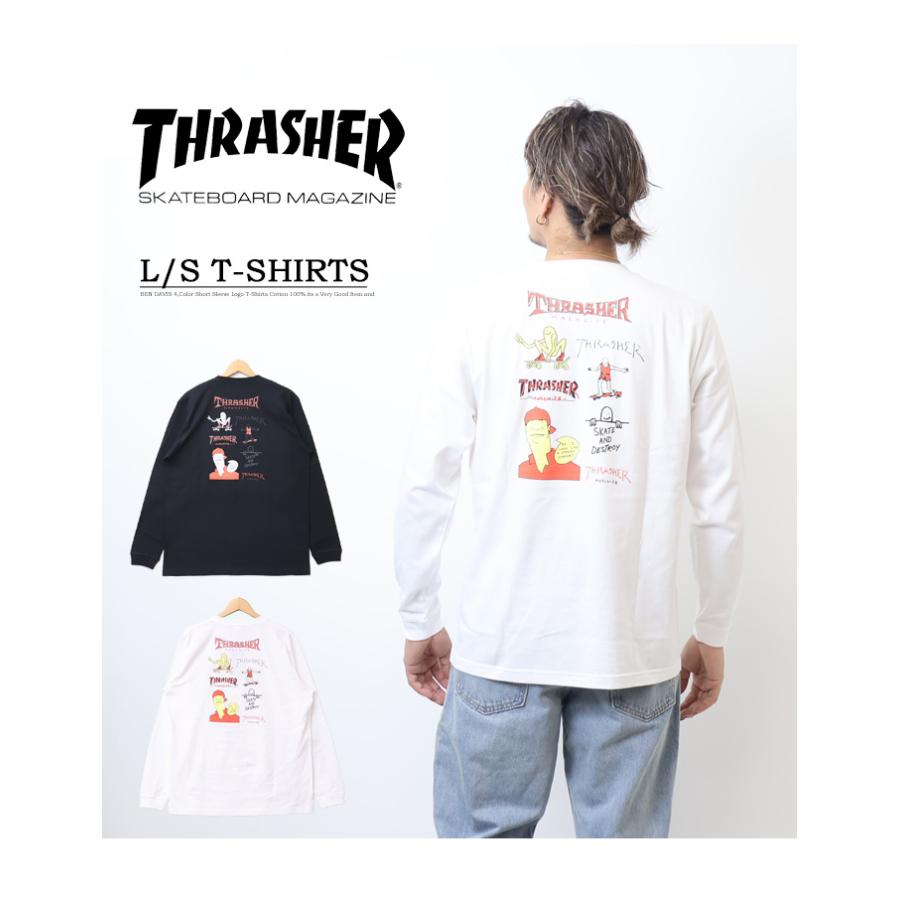THRASHER（スラッシャー） マークゴンザレス プリント 長袖Tシャツ 長T
